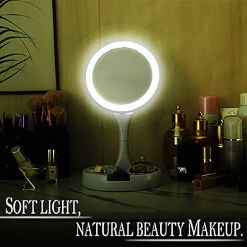 MyFold Jin GE LED Makeup Mirror with Light