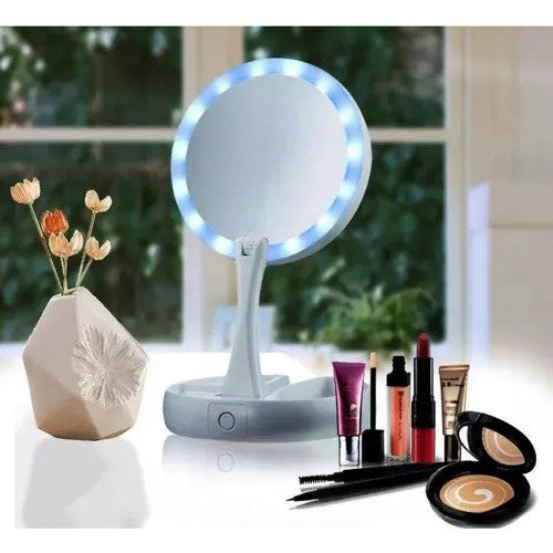 MyFold Jin GE LED Makeup Mirror with Light