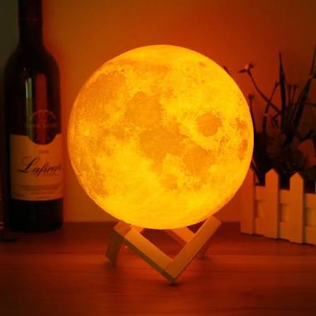 High Quality LED Moon Light Lamp With Stand