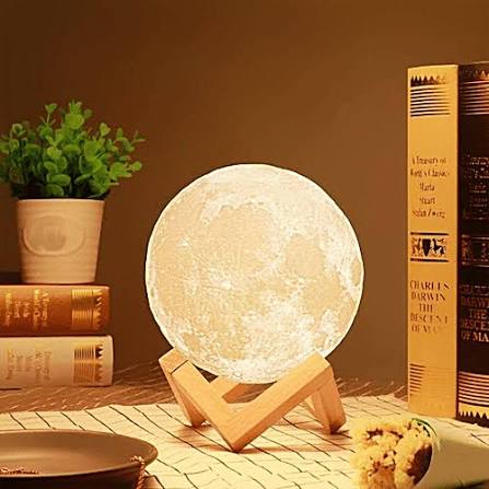 High Quality LED Moon Light Lamp With Stand
