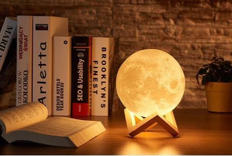 High Quality LED Moon Light Lamp With Stand