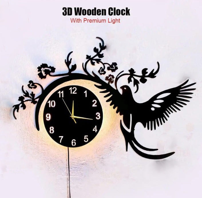Wall Hanging Wooden Wall Clock,