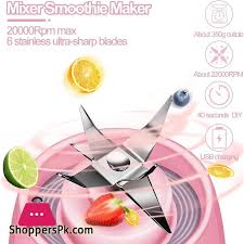 Portable 6 Blades Mini Bottle Juicer
